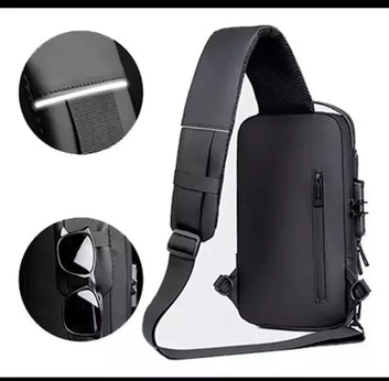 Bolso Anti Robo De Cuero Con Usb